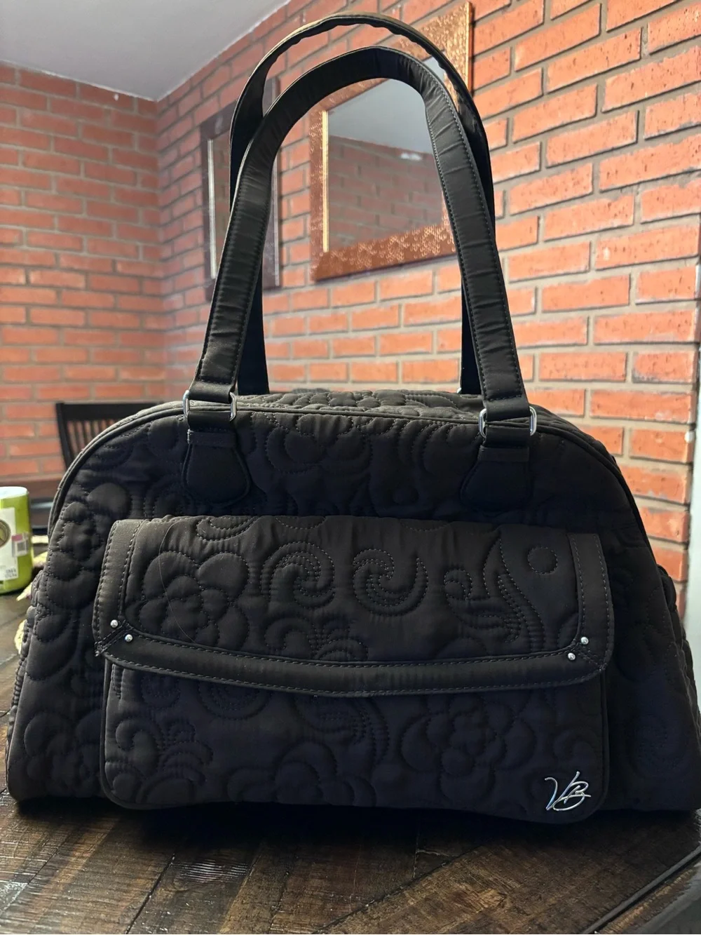 VERA BRADLEY Bowler Weekener Bag Tote😍
